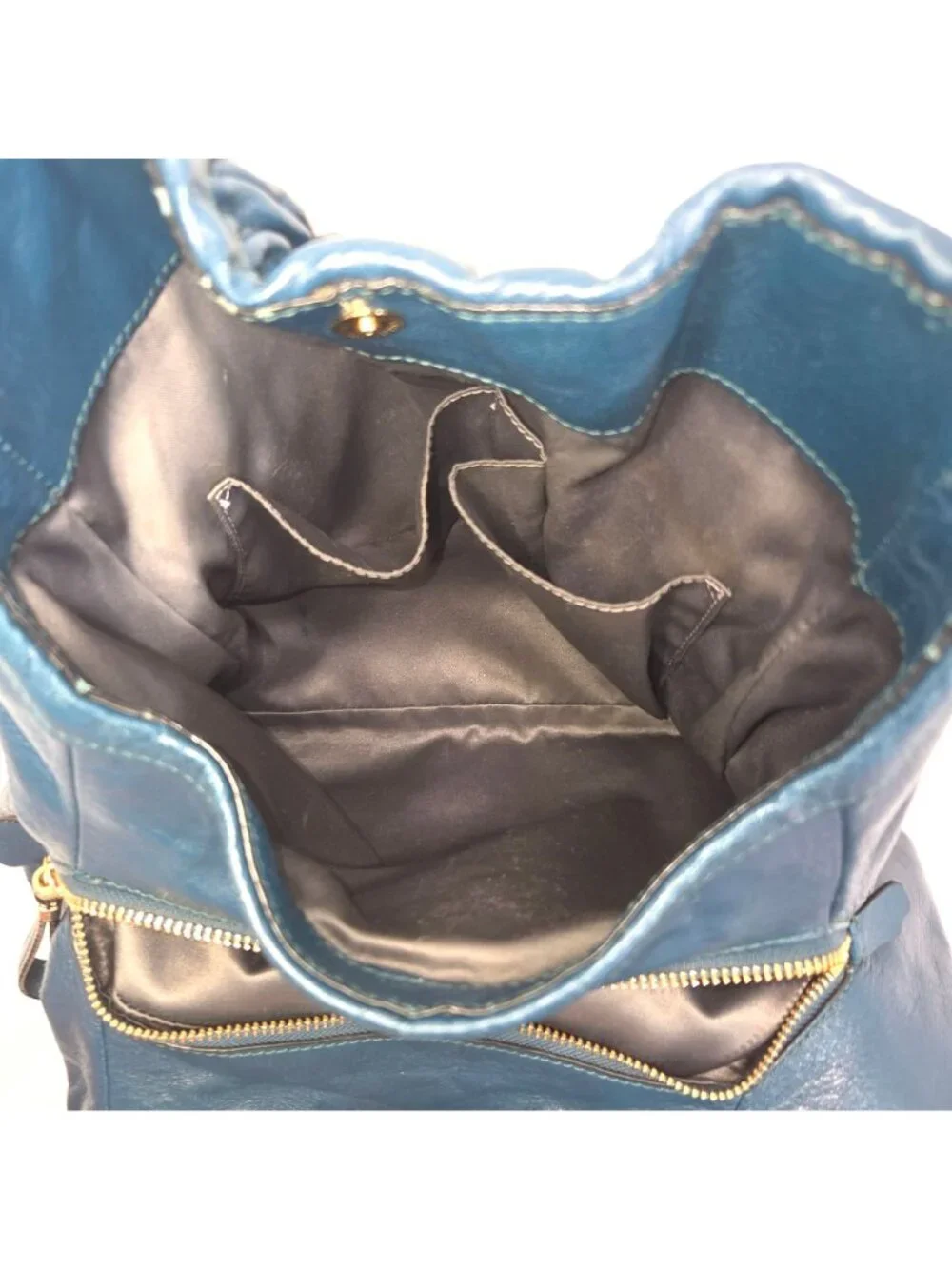 Coach 2013 Teal Madison Phoebe Gathered Twist Leather Shoulder Bag  No. 26257